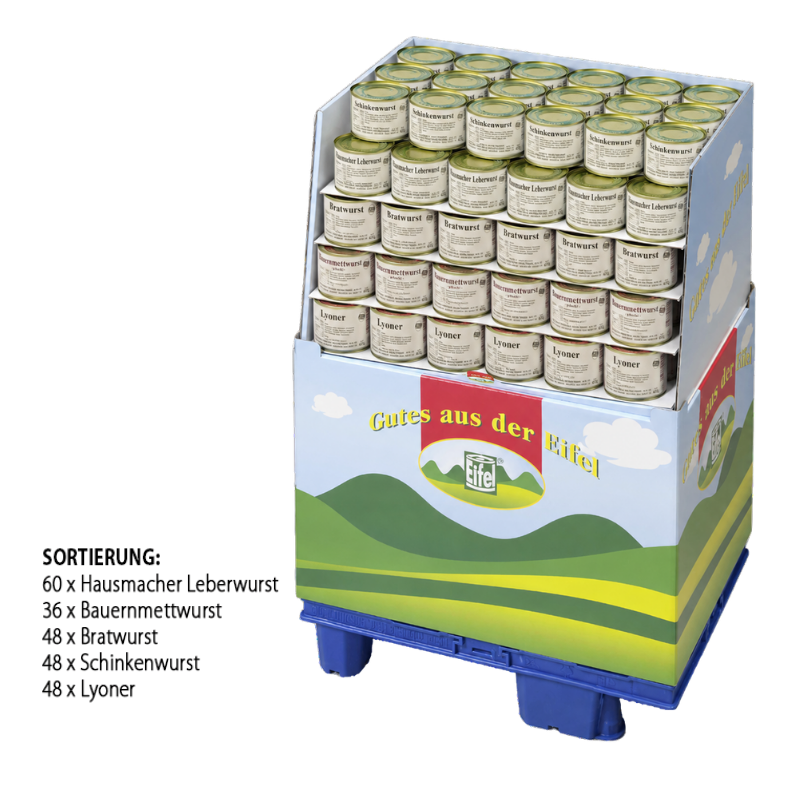 EIFELER Wurstkonserven 5fach sort. 400g (Display)