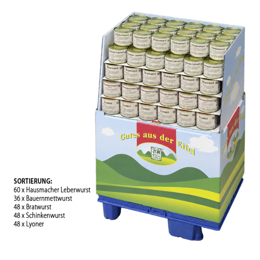 EIFELER Wurstkonserven 5fach sort. 400g (Display)