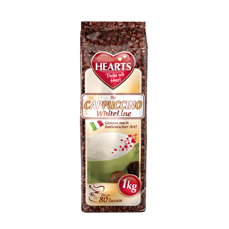 HEARTS Cappuccino White 1kg STBT