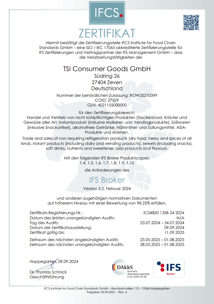 ZERTIFIKAT IFCS