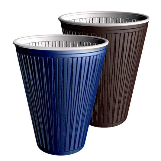INTERCUPS Plasticbecher (Braun/Blau)