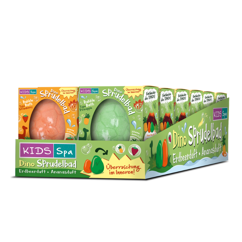 KIDS SPA Dino Badebomb. 2fach sort. 100g