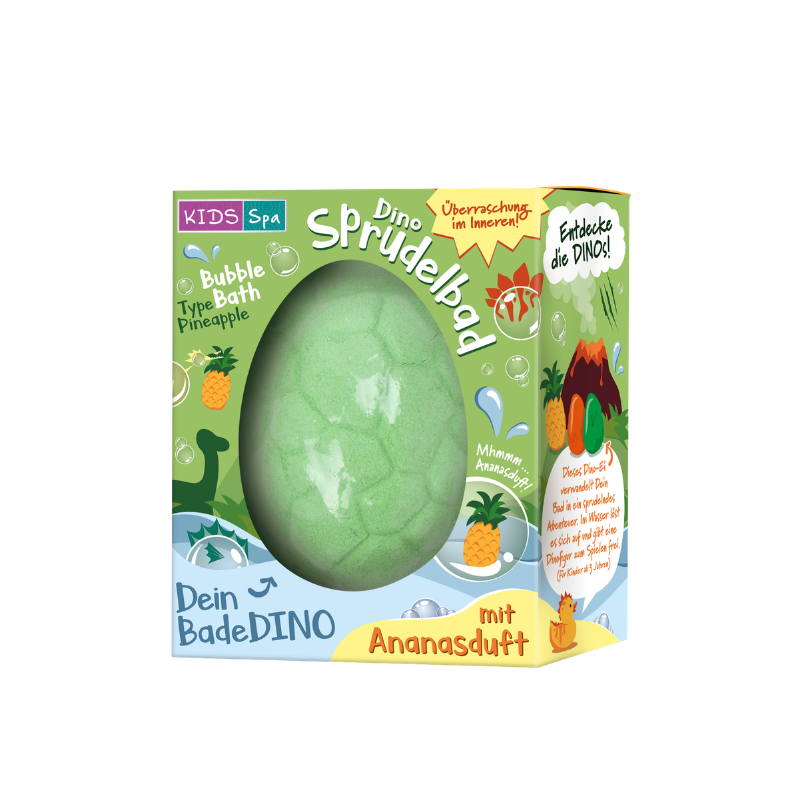 KIDS SPA Dino Badebombe Ananasduft