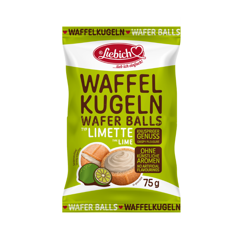 LIEBICH Waffelkugeln in der Sorte Limette