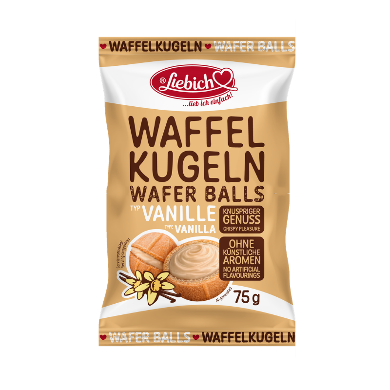 LIEBICH Waffelkugeln in der Sorte Vanille
