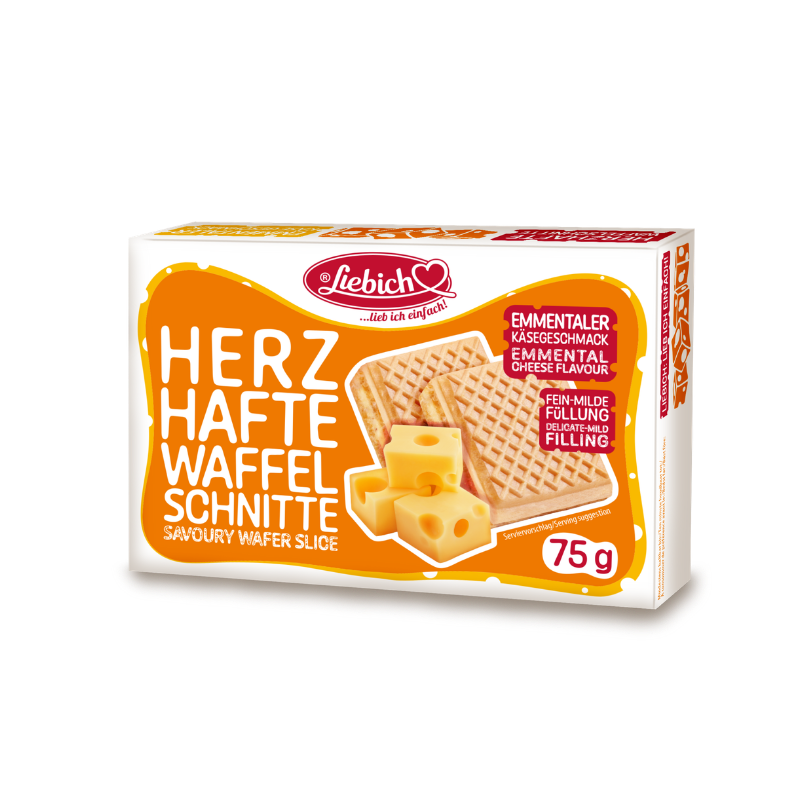LIEBICH herzhafte waffelschnitte Sorte:  Emmentaler