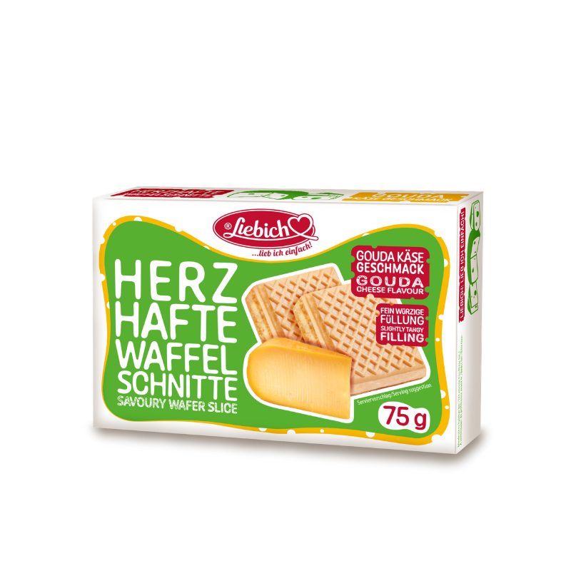 LIEBICH Waffelschnitte herzhaft in der Sorte Gouda