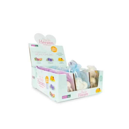 LOVE SPA Badeherzen 3fach sort. 50g