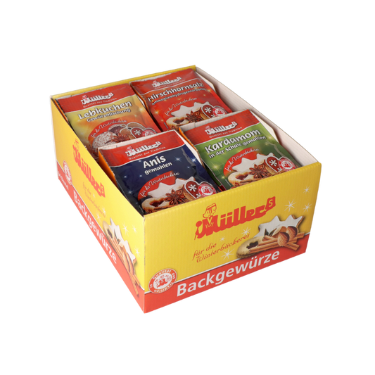 MÜLLERS Backgewürze (64er) 4fach sort.