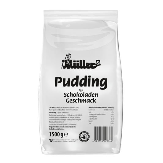 MÜLLERS Pudding Schokolade 1,5kg BT