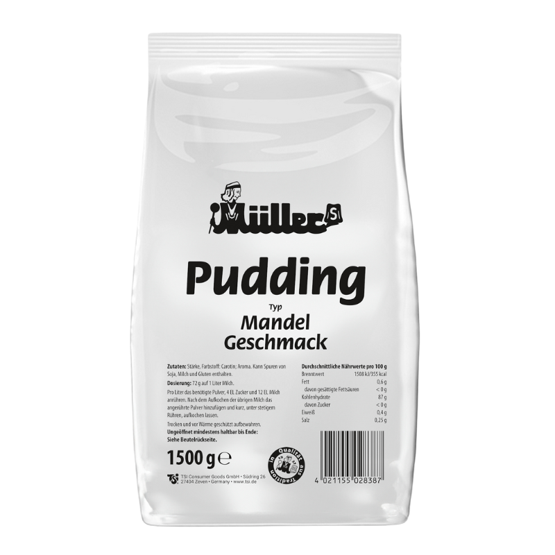 MÜLLERS Pudding Mandel 1,5kg BT