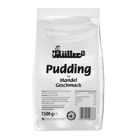 MÜLLERS Pudding Mandel 1,5kg BT