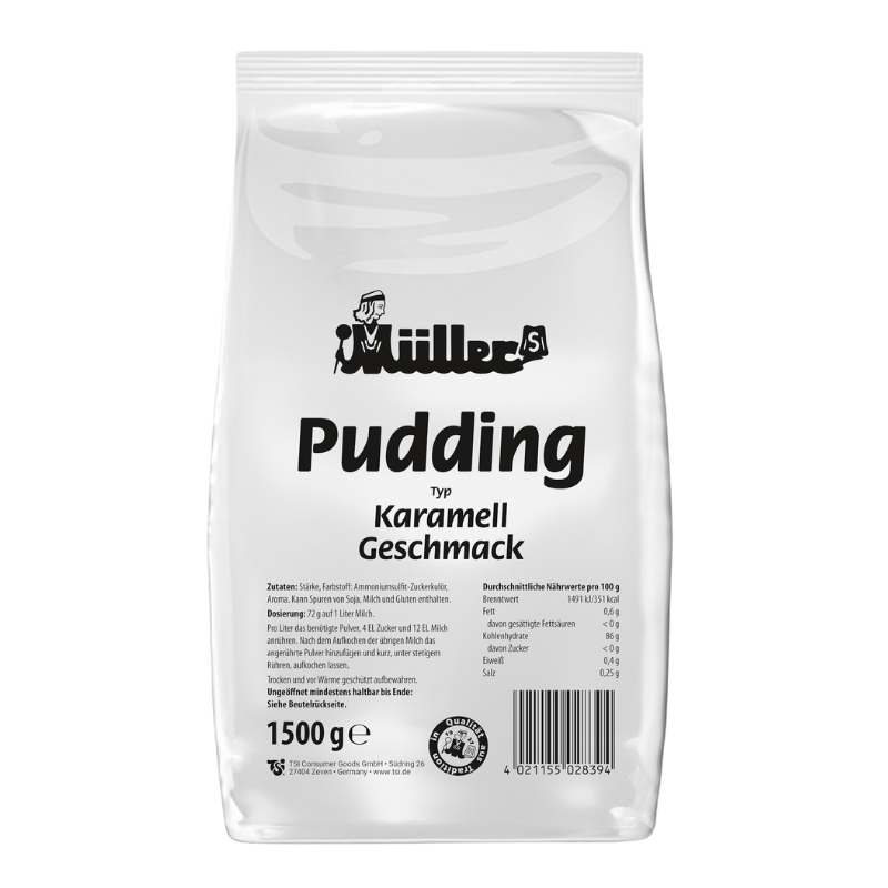 MÜLLERS Pudding Karamell 1,5kg BT