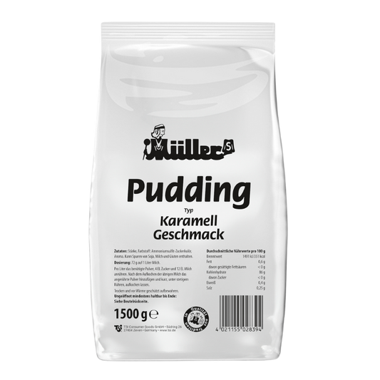 MÜLLERS Pudding Karamell 1,5kg BT