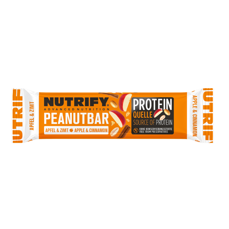 NUTRIFY Erdn Riegel mit Apf.Zimt 60g ST