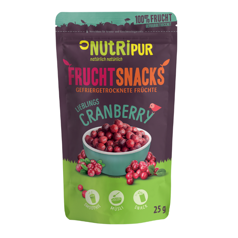 NUTRIPUR FRUCHTSNACKS FD Cranberries 25 g