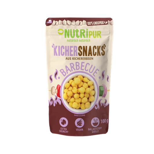 KICHERSNACKS Kichererbsen BBQ 100g BT