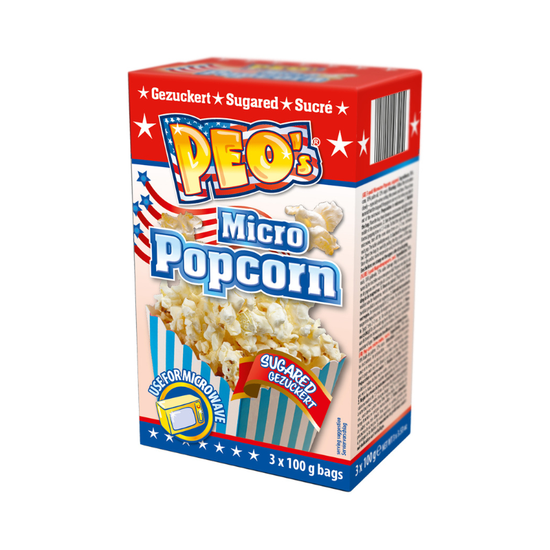 PEO'S Mikrowellenpopc. gezuckert 300g PK