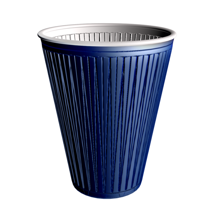 PS Becher blau 70,5mm 5oz 150ml