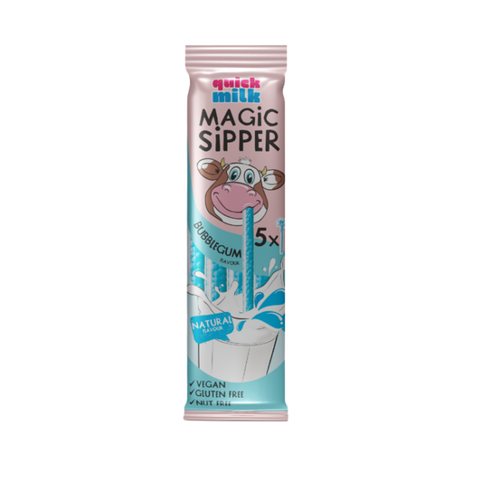 QUICK MILK Trinkhalme Bubble Gum 30g PK