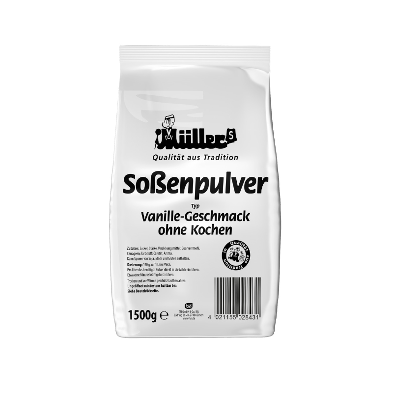MÜLLERS Dessertsoße Vanille o.K 1,5kg BT
