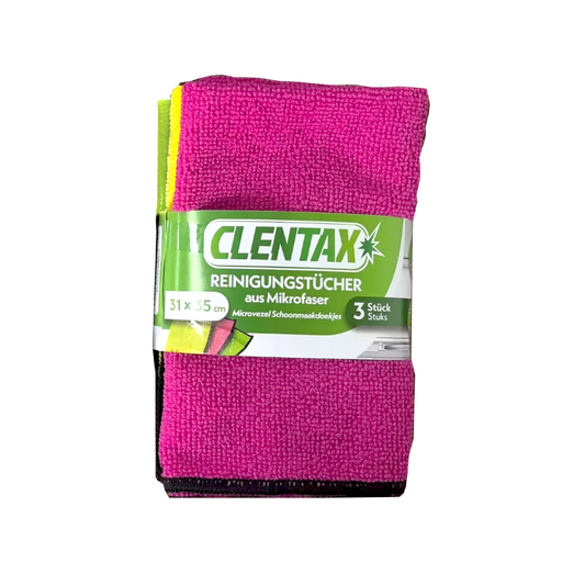 CLENTAX Reinigungstü. Mikrofaser 3er PK