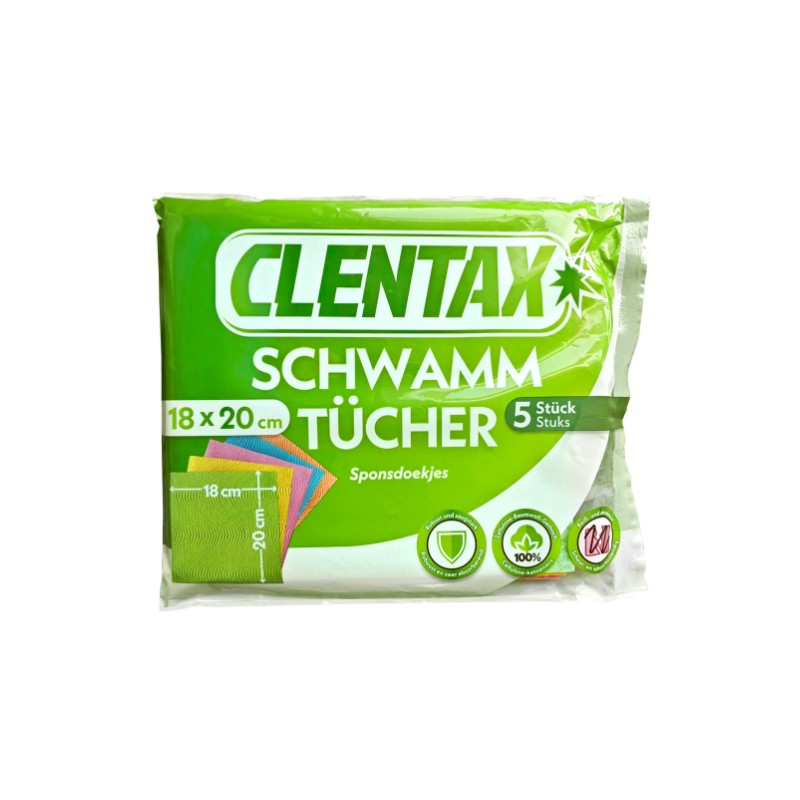CLENTAX Schwammtücher 5er PK