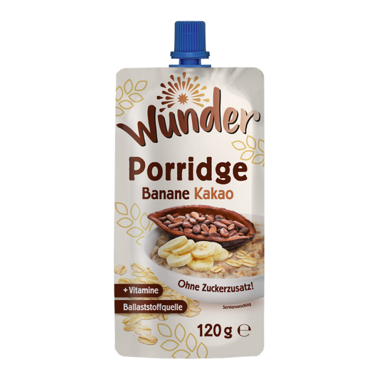 WUNDER Porridge Banane-Kakao 120g BT