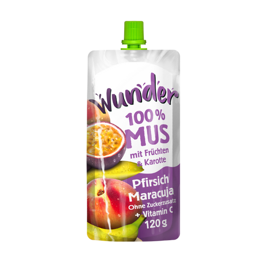 WUNDER Mus Pfirsich-Maracuja 120g BT