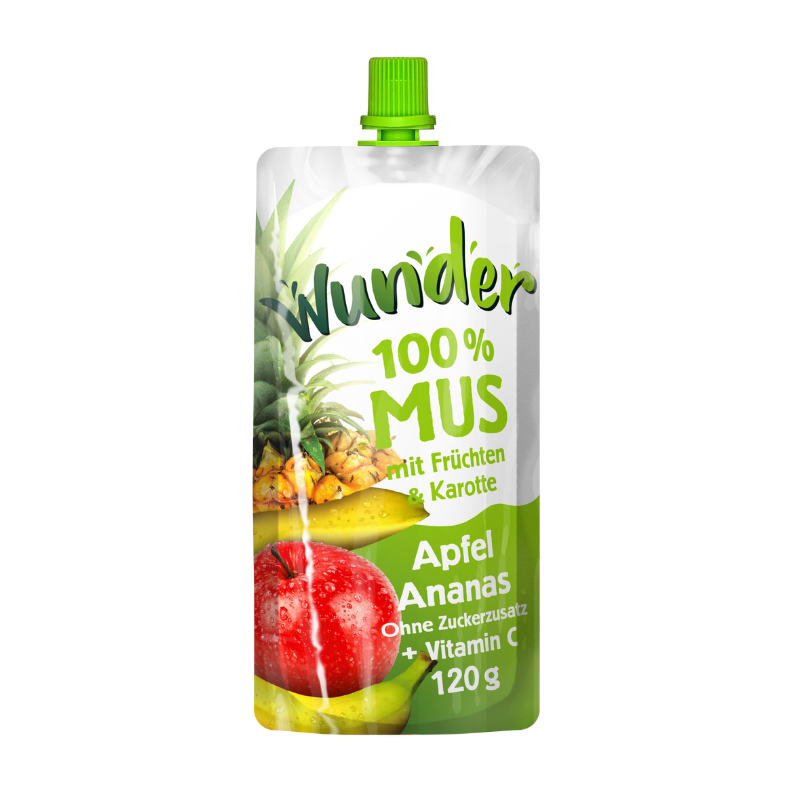 WUNDER Mus Apfel-Ananas 120g BT