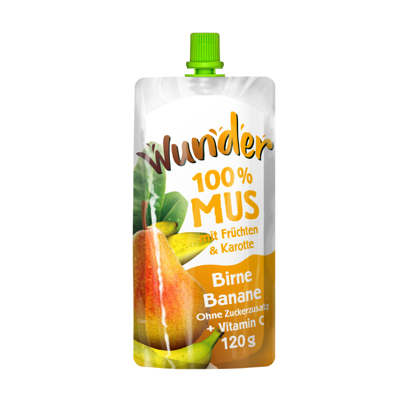 WUNDER Mus Birne-Banane 120g BT