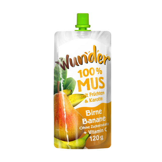 WUNDER Mus Birne-Banane 120g BT