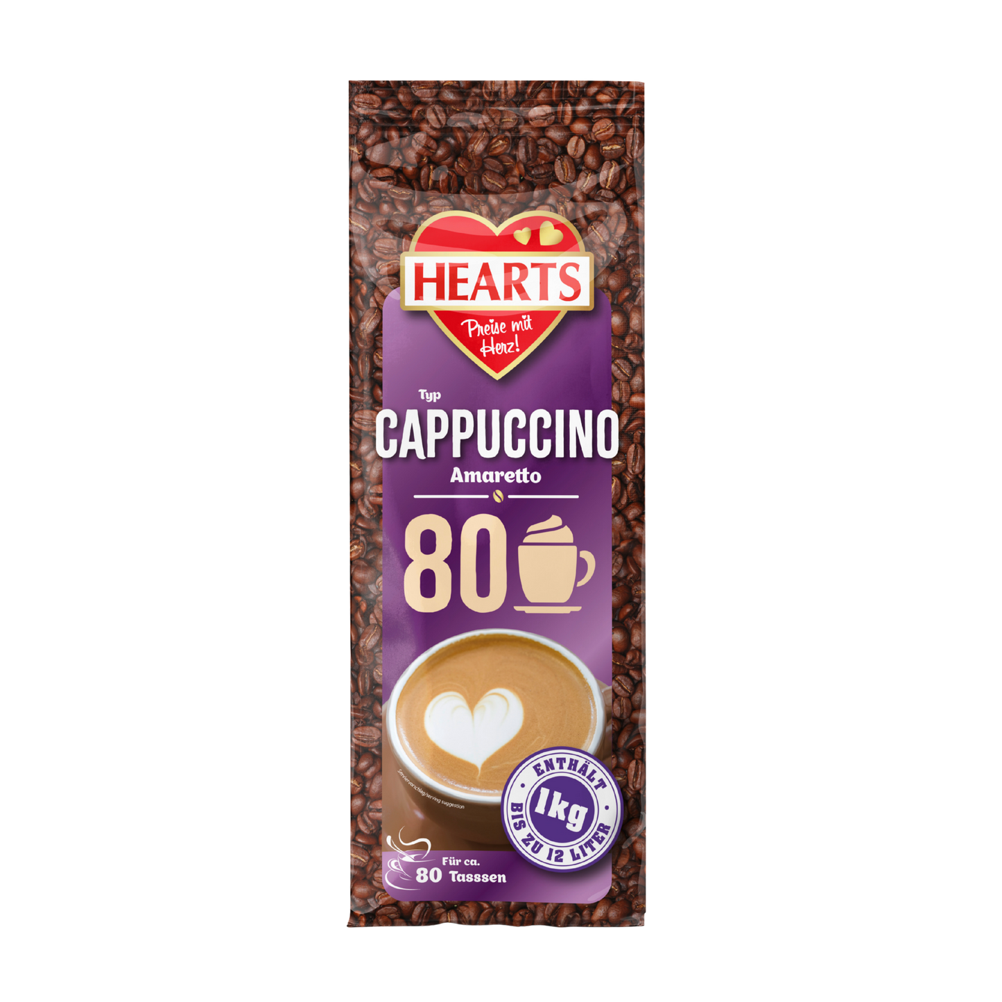 HEARTS Cappuccino Amaretto 1kg STBT