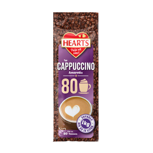 HEARTS Cappuccino Amaretto 1kg STBT