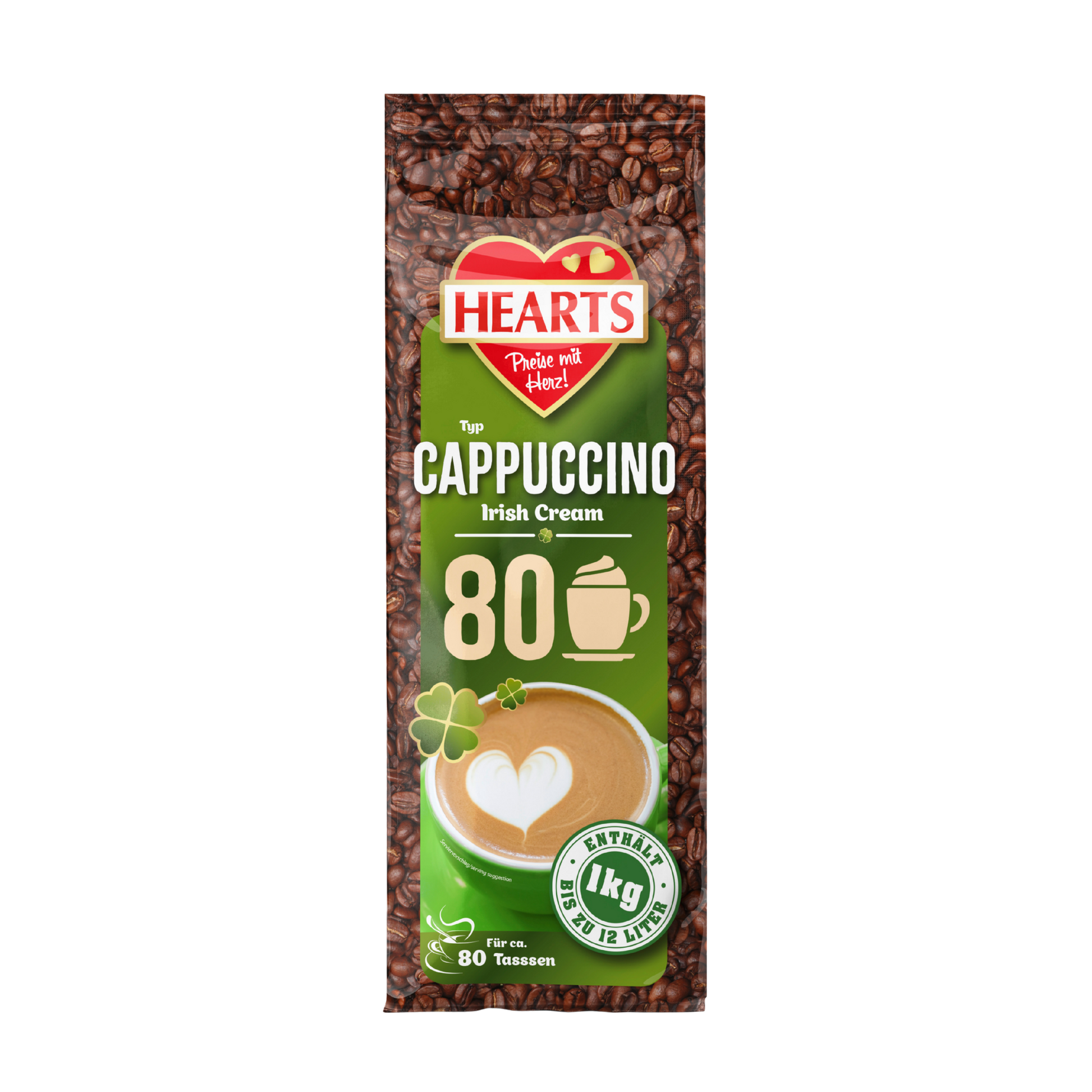 HEARTS Cappuccino Irish 1kg STBT