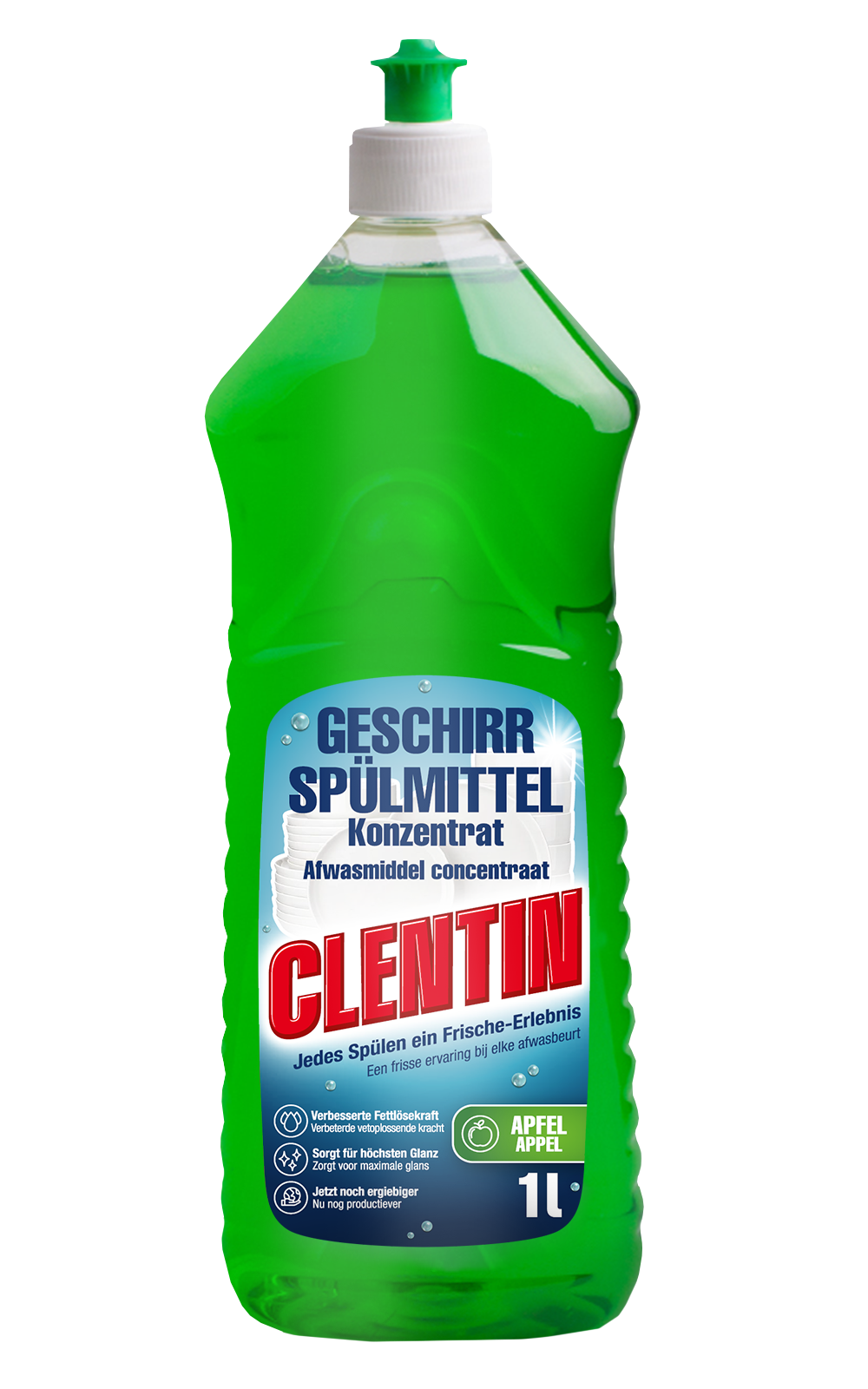 Clentin Geschirrspülmittel Apfel 1l